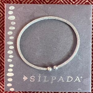 Silpada Silver Textured Bracelet